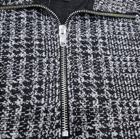 Prevu Houndstooth Zip Polo Shirt size L - Picture 5 of 11